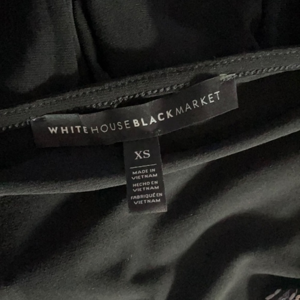 White House Black market dress size extra small Black with accent - Picture 4 of 7